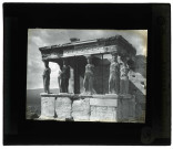 Portique nord de l'Érechtéion à l'Acropole d'Athènes (Grèce), cariatides.