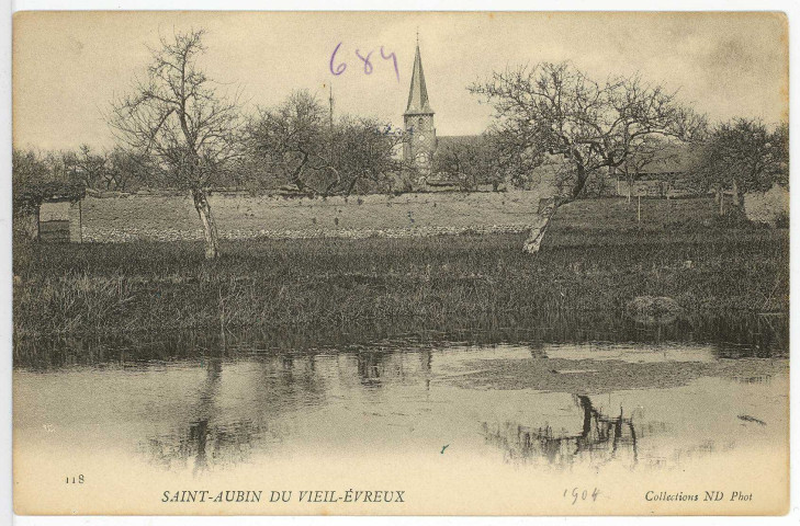 Vieil-Évreux (Le). Vue générale de St Aubin du Vieil Evreux.