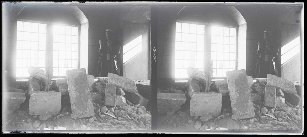 Ruines d'une mosquée palestinienne.
