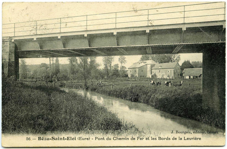 Bézu-Saint-Eloi. Pont du Chemin de Fer et les Bords de la Levrière.