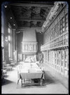 Bibliothèque des magistrats du palais de justice de Rouen (Seine-Maritime), avec les fenêtres donnant sur la place Foch.