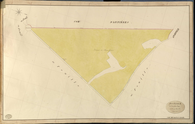 Baux-Sainte-Croix (Les). Section A _ de la petite Loge _ 15e de 19 Feuilles