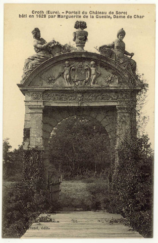 Croth. Entrée de l'ancien Château de Sorel, face postérieure (Renaissance).
