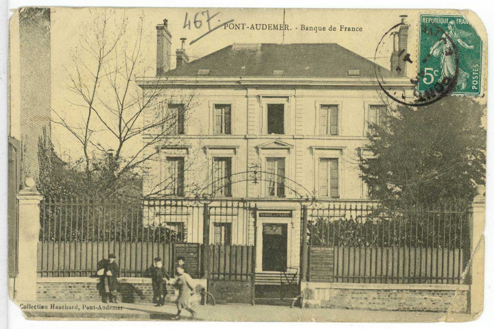 Pont-Audemer. Banque de France.