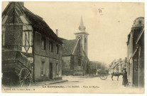 Barre-en-Ouche (La). Place de l'église.