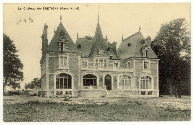 Brétigny. Le Château de Brétigny (façade Nord).