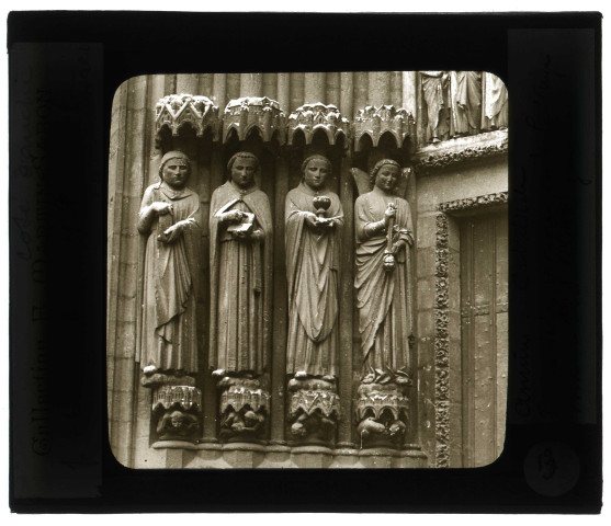 Cathédrale Notre-Dame d'Amiens (Somme), porte Saint-Honoré, piédroit gauche.