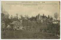 Toutainville. Vue générale. Un seigneur du nom de Toustain vivant aux premiers temps de la période Normande, paraît avoir donné son nom à cette localité, à cause du domaine qu'il y possédait.