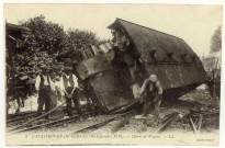 Bernay. Catastrophe de Bernay (10 septembre 1910)- Débris de Wagons.