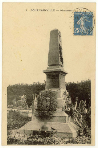 Bournainville. Monument.