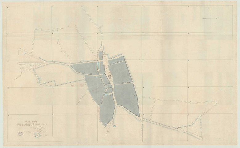 Neubourg (Le) _ "Plan des alignements". Tableau d'assemblage du 5 Pl 62.
