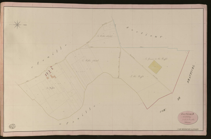 Fleury-la-Forêt. Section D _ de la Boulaye _ 2e de 4 Feuilles