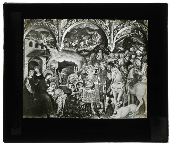 Académie des Beaux arts de Florence (Italie), tableau de Gentile de Fabriano « l'adoration des Mages ».