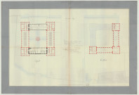 Evreux _Hospice rue Saint-Louis. Projet 1 _ "Projet d'aménagement d'un hospice et d'un dépôt de mendicité rue Saint-Louis à Evreux" .