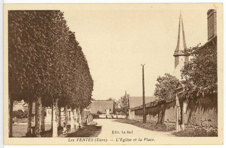 Ventes (Les). L'Eglise et la Place.