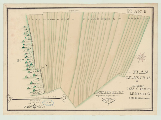 Saint-Laurent-des-Bois - Plan de la paroisse. *