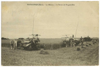 Nassandres. La Moisson à la Ferme de Feuguerolles.