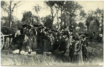 Basse-Normandie. Scènes de la Vie Normande. - Chasse à la Forêt de Cerisy. - Le goûter après la prise.