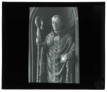Église de La Croix-Saint-Leufroy (Eure), statue de Saint-Leufroy.