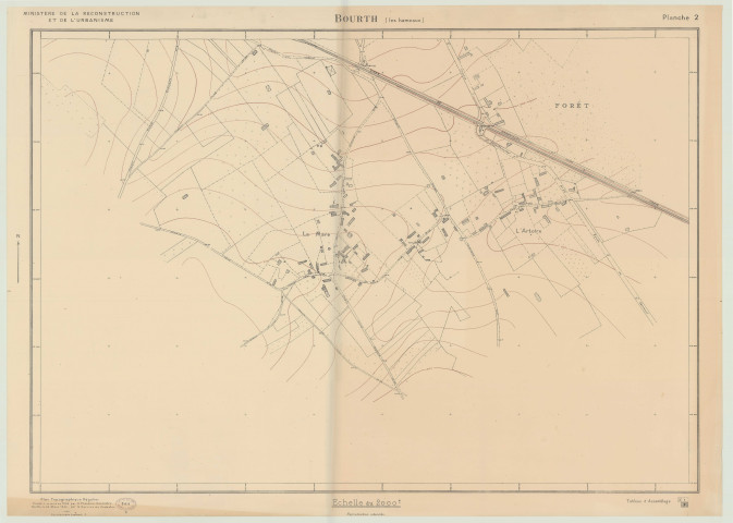 Bourth _ MRU _ Plan topographique régulier en 3 feuilles