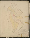 Bec-Hellouin (Le). Tableau d'assemblage du Plan Parcellaire de la Commune du Bec-Hellouin. _ Canton de Brionne - Bernay - Eure. _ Terminé sur le terrain en 1827, sous l'administration de M. Le Vicomte Raymond Delaitre, Préfet - M. Montier, Maire et sous la direction de M. Hurtelle, Directeur des Contributions directes. _ M. Hautier, Géomètre en Chef. _ Par M. Girard, Géomètre de 1re classe
