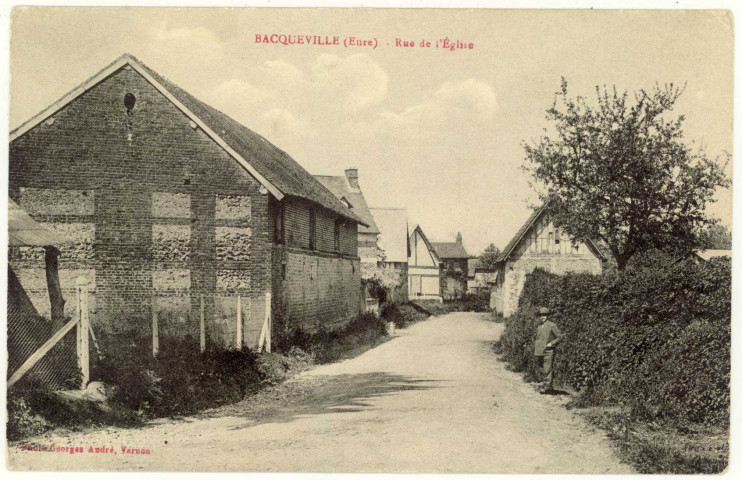Bacqueville. Rue de l'église.