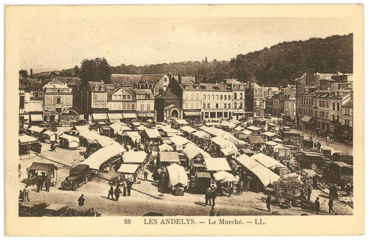 Andelys (Les). Le Marché.
