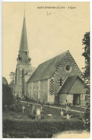 Saint-Etienne-l'Allier. L'Eglise.
