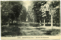 Emanville. Avenue de Boiscard.