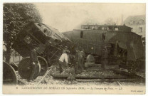 Bernay. Catastrophe de Bernay (10 septembre 1910)- Le Fourgon de Poste.