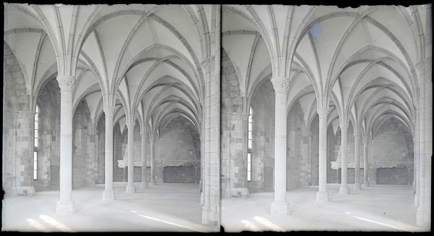 Abbaye et dépendances du Mont-Saint-Michel (Manche), la salle des Hôtes de la Merveille.