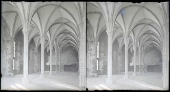 Abbaye et dépendances du Mont-Saint-Michel (Manche), la salle des Hôtes de la Merveille.