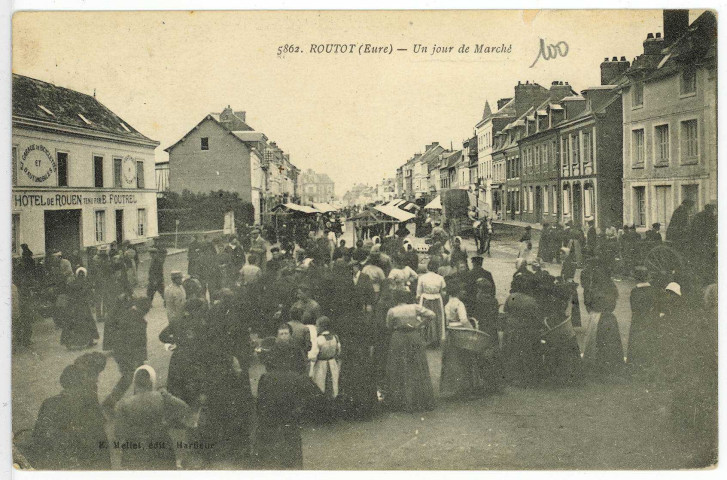 Routot. Un jour de Marché.