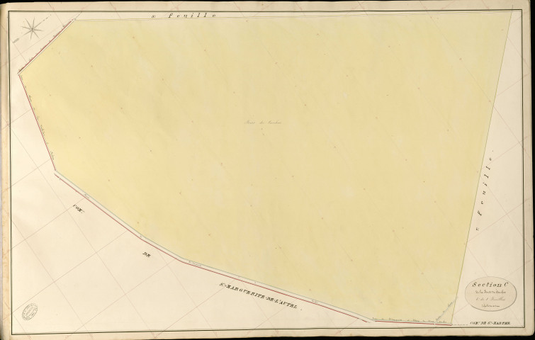 Sainte-Marthe. Section C _ de Forêt de Conches _ 6e de 8 Feuilles