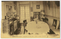 Tillières-sur-Avre. Hostellerie du Bois Joly - Salle à manger Directoire.