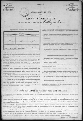 CAILLY 1901