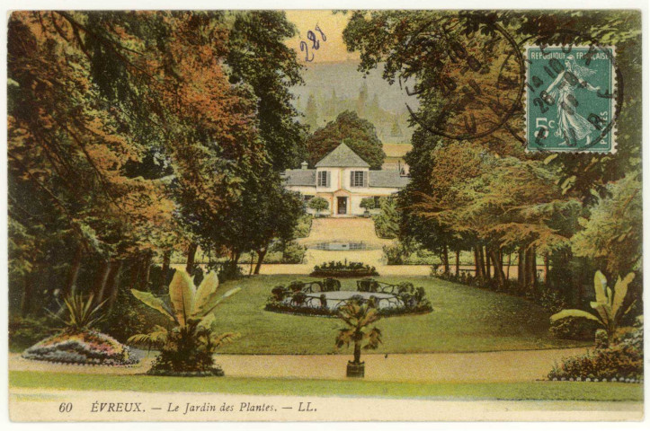Evreux-Ville. Le Jardin des Plantes.