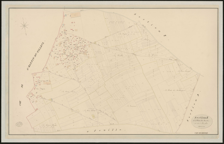 Bernay. Section E _ de la Pilette et des Chenets _ 1re de 2 Feuilles