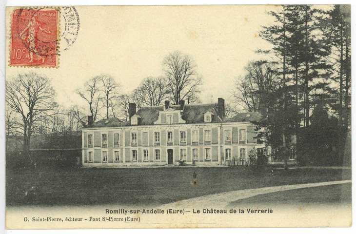 Romilly-sur-Andelle. Le Château de la Verrerie.