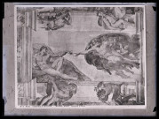 Chapelle Sixtine du Vatican, "La Création d'Adam" de Michel-Ange.