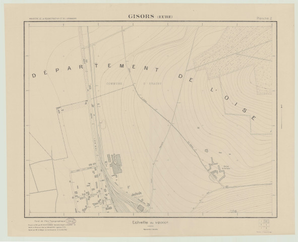 Gisors _ MRU _ Fond de plan topographique en 6 feuilles
