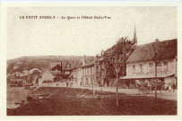 Andelys (Les). Petit Andely - Le Quai et L'Hôtel Belle Vue.