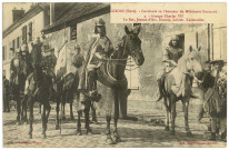 Gisors. Cavalcade en l'honneur du Millénaire Normand - Groupe Charles VII - Le Roi, Jeanne d'Arc, Dunois, Lahire, Xaintrailles.