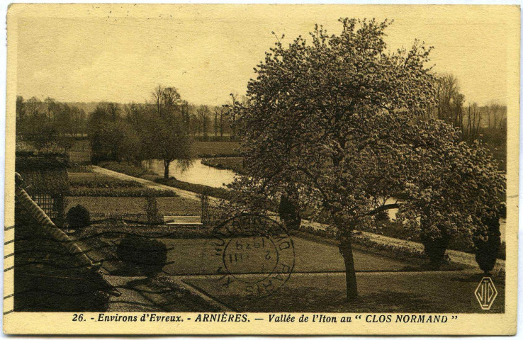 Arnières-sur-Iton. Vallée de L'Iton au Clos Normand.