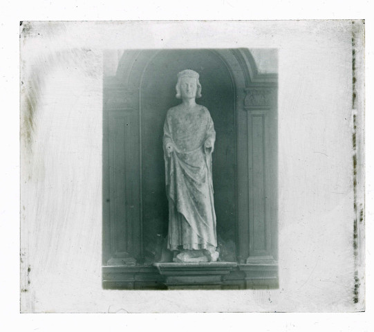 Statue de Saint-Louis de l'église de Mainneville (Eure).