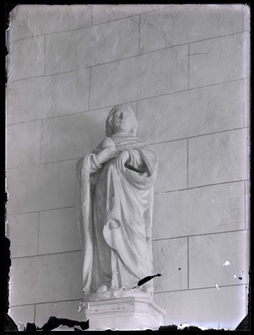 Église de Saint-Aubin-sur-Gaillon (Eure), statue de Saint-Damien.