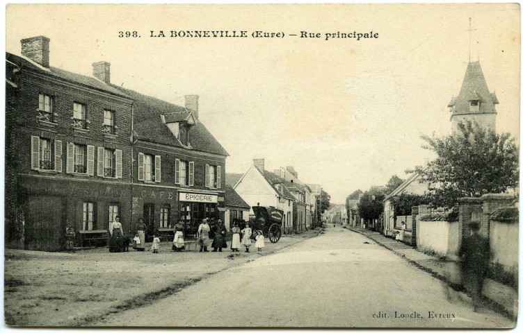 Bonneville-sur-Iton (la). Rue principale.