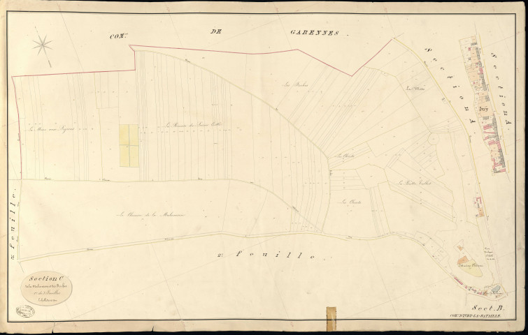 Ivry-la-Bataille. Section C _ de la Malmaison et des Friches _ 1re de 3 Feuilles