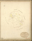 Thomer. Tableau d'assemblage _ du Plan Parcellaire de la Commune de Thomer _ Canton de Damville - Evreux - Eure. _ Terminé sur le Terrain le 15 Juin 1839 , sous l'administration de M. de Monicault, Préfet _ M. Masson, Maire _ sous la Direction de M. Garnier, Directeur des Contributions directes _ M. Le Fébure, Géomètre en Chef. _ Par M. Canu, Géomètre de 1re classe.
