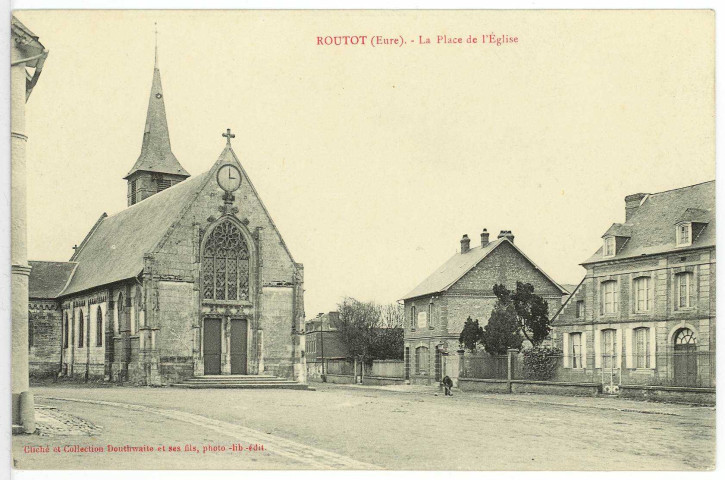 Rougemontiers. La Place de l'Eglise.